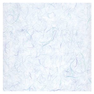 Black Ink Unryu Mulberry Paper 25"x37" Blue Chiffon
