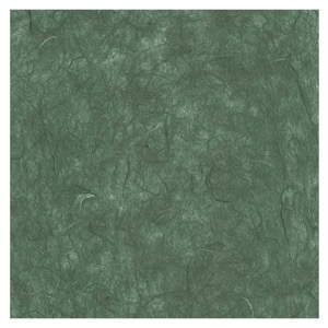 Black Ink Unryu Mulberry Paper 25"x37" Teal Green