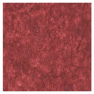 Black Ink Unryu Mulberry Paper 25"x37" Burgundy