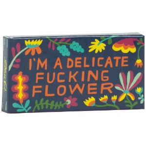 Blue Q Cinnamon Gum 8 Piece I'm A Delicate Fucking Flower