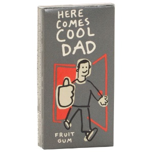 Blue Q Fruit Gum 8 Piece Here Comes Cool Dad