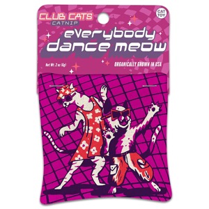 Blue Q Catnip Toy Everbody Dance Meow. Club Cats.