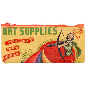 Blue Q Pencil Case Art Supplies