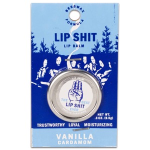 Blue Q Lip Shit Lip Balm 0.3oz Vanilla Cardamom