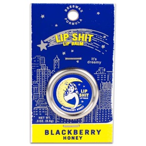Blue Q Lip Shit Lip Balm 0.3oz Blackberry Honey