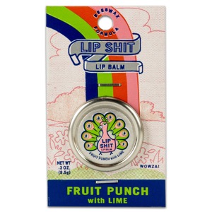 Blue Q Lip Shit Lip Balm 0.3oz Fruit Punch with Lime