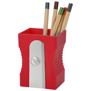 Balvi Pen Holder Sharpener Red