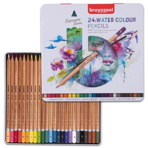 Bruynzeel Expression Watercolor Pencils 24 Color Set