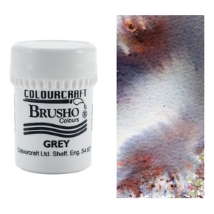 Colourcraft Brusho Crystal Colour 15g Grey
