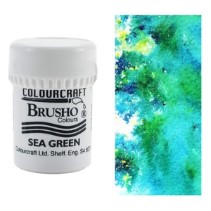 Colourcraft Brusho Crystal Colour 15g Sea Green