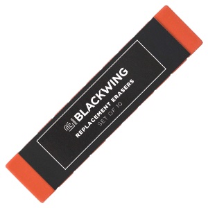 Blackwing Pencil Replacement Erasers 10 Set Red