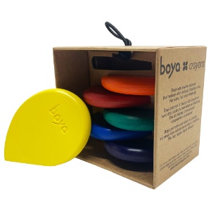 Boya Soft Wax Crayons 6 Set Rainbow