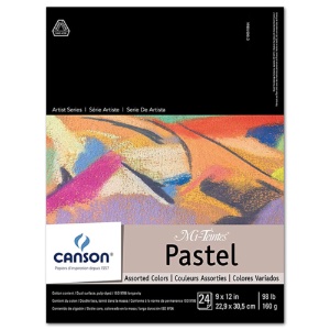Canson Artist Series Mi-Teintes Pastel Paper Pad 24 Sheets 9"x12" Assorted
