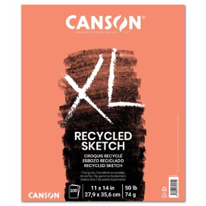 Canson XL Series Recycled Sketch Paper Pad 100 Sheets 11"x14"