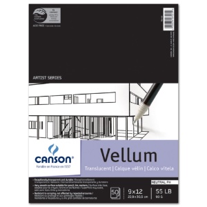 Vidalon Translucent Vellum 90 Pad 9" x 12"