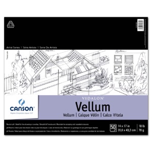 Vidalon Translucent Vellum 90 Pad 14" x 17"