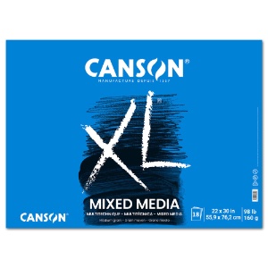 Canson XL Series Mixed Media Paper Pad 18 Sheets 22"x30" White