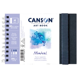 Canson Montval Watercolor A5 Art Book 140lb 8.3"x5.8" Cold Press