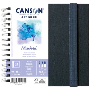 Canson Montval Watercolor Art Book 98lb 7.8"x7.8" Cold Press
