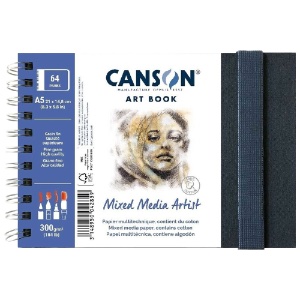 Canson Mixed Media Artist  Art Book 184lb 8.3" x 5.8"