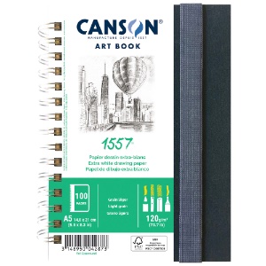 Canson 1557 Sketch A5 Art Book 73.7lb 5.8"x8.3"