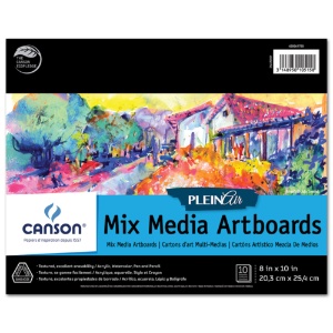 Canson Plein Air Mix Media Artboard Pad - 8x10
