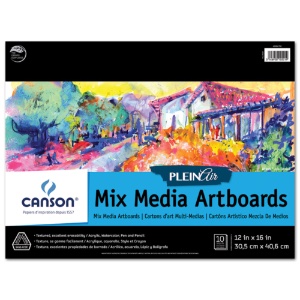 Canson Plein Air Mix Media Artboard Pad - 12x16