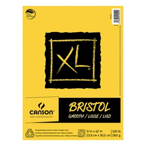 Canson XL Bristol Pad 9"x12" Smooth