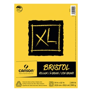 Canson XL Bristol Pad 9"x12" Vellum