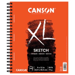Canson Sketch Spiral Pad XL 9" x 12"