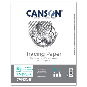 Canson Artist Series Tracing Paper Pad 50 Sheets 11"x14"