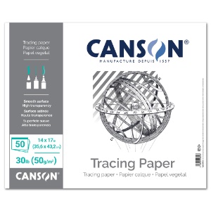 Canson Artist Series Tracing Paper Pad 50 Sheets 14"x17"