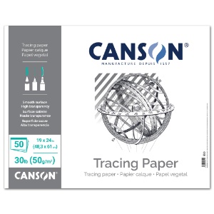 Canson Artist Series Tracing Paper Pad 50 Sheets 19"x24"