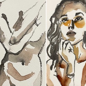 In the Studio: Watercolor Figure Studies with Anne Kupillas Wednesday 5/17