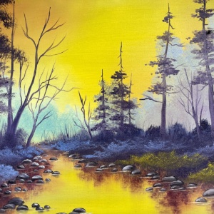 In the Studio: Joy of Painting Landscapes with @amandaruthart Saturday 4/1