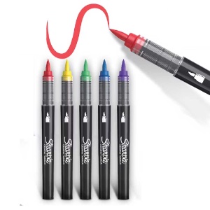 Calligraphy in Sharpie Brush Marker, with David Mark 8/1