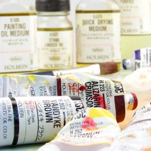 In the Studio: Holbein Oil demo 5/4