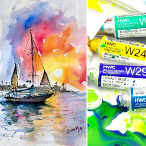 In the Studio: Watercolor Seascape with Louisa McHugh 7/22