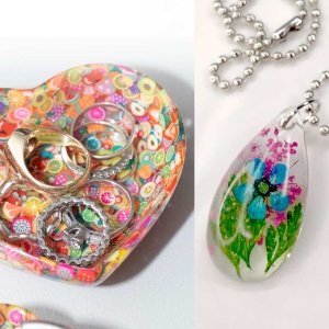 Resin Craft and Enclosure Charm with Jewelry Made By Me 11/22