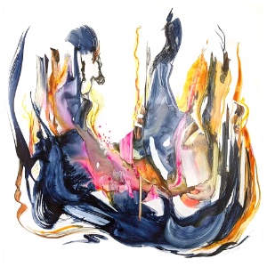 Abstract Watercolor on Yupo with Annie Clavel