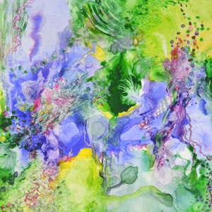 In the Studio: Abstract Watercolor on Yupo with Annie Clavel Thursday 8/17