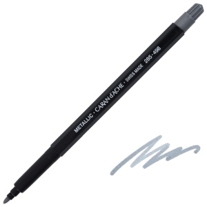 Caran d'Ache Fibralo Fibre Tip Pen 498 Silver