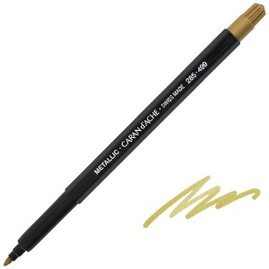 Caran d'Ache Fibralo Fibre Tip Pen 499 Gold