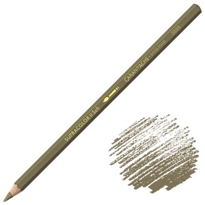 Caran d'Ache Supracolor Soft Aquarelle Color Pencil Olive Brown