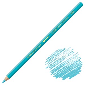 Caran d'Ache Supracolor Soft Aquarelle Color Pencil Turquoise Blue