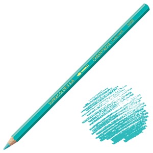 Caran d'Ache Supracolor Soft Aquarelle Color Pencil Turquoise Green