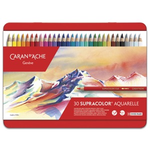 Caran d'Ache Supracolor Soft Aquarelle Color Pencil 30 Set