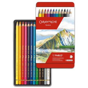 Caran d'Ache Pablo Permanent Colour Pencil 12 Set