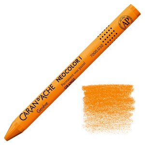 Caran d'Ache Neocolor I Permanent Wax Pastel Orange
