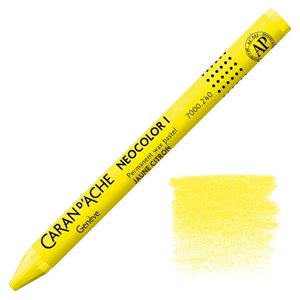 Caran d'Ache Neocolor I Permanent Wax Pastel Lemon Yellow